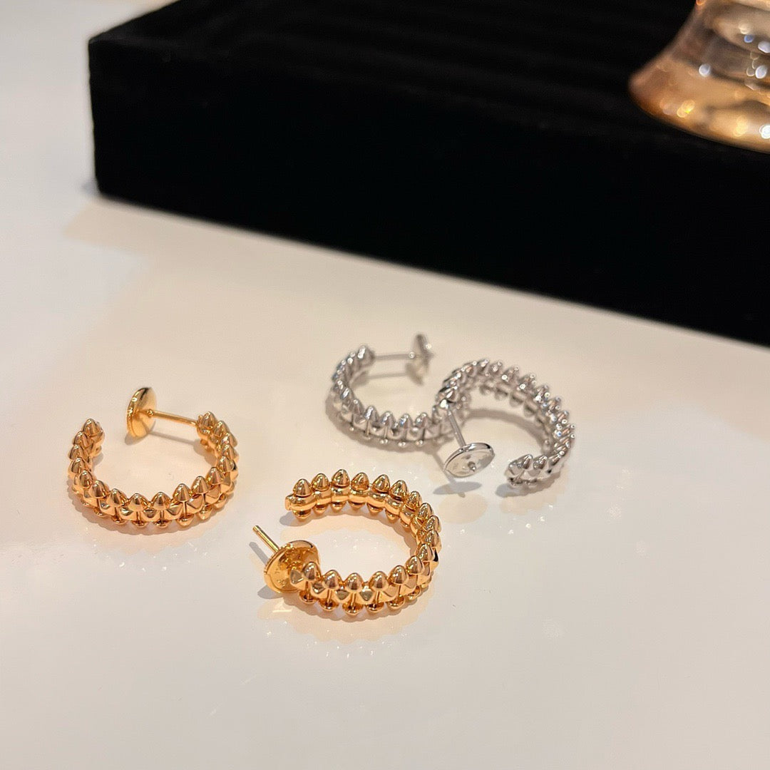 [Aurora]CLASH SMALL HOOP EARRINGS