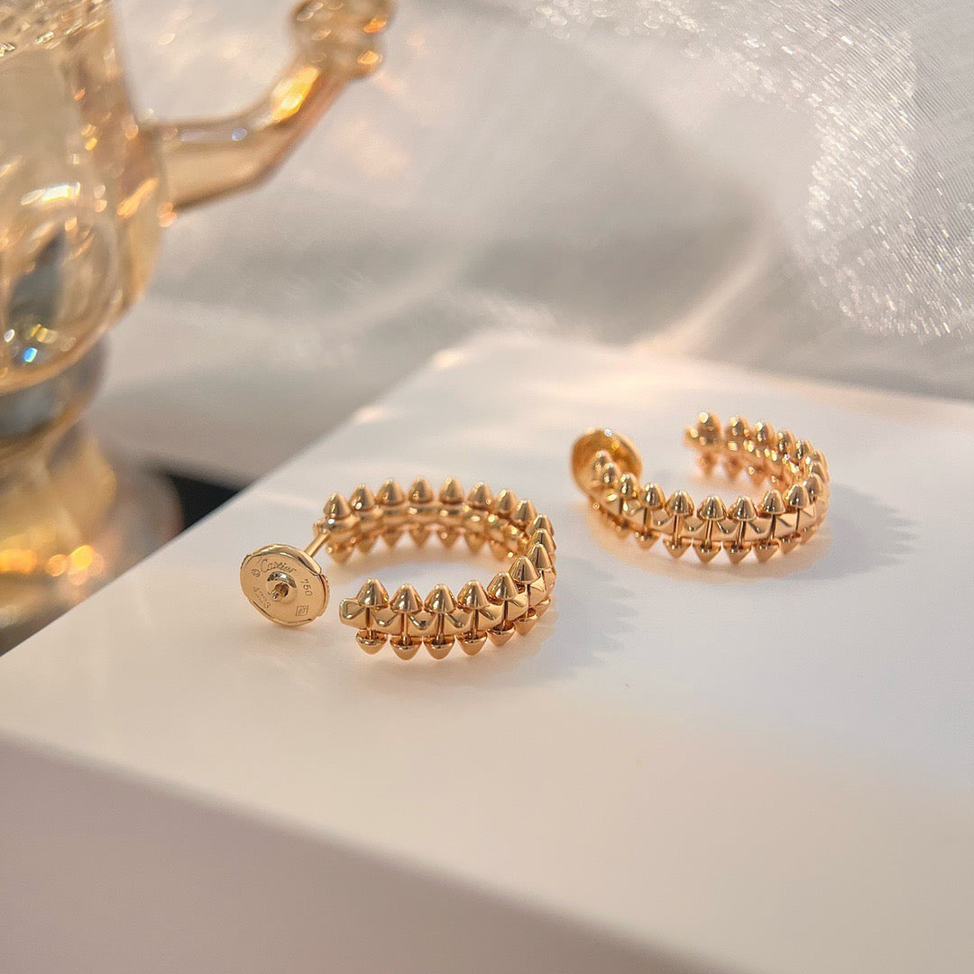 [Aurora]CLASH SMALL HOOP EARRINGS