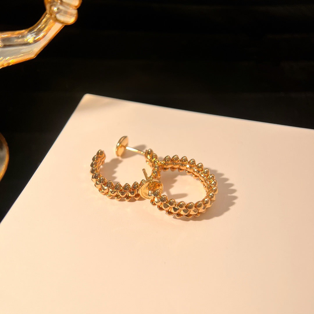 [Aurora]CLASH SMALL HOOP EARRINGS