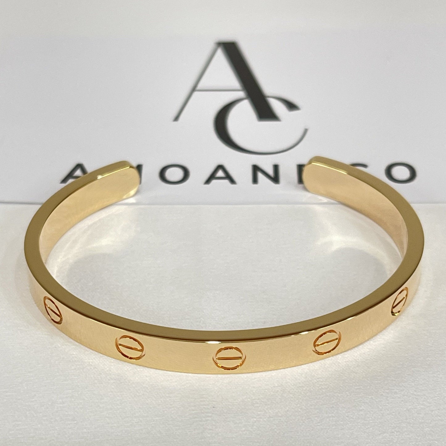 [AURORA]LIEBESARMBAND 6,1 MM OFFENE MANSCHETTE 