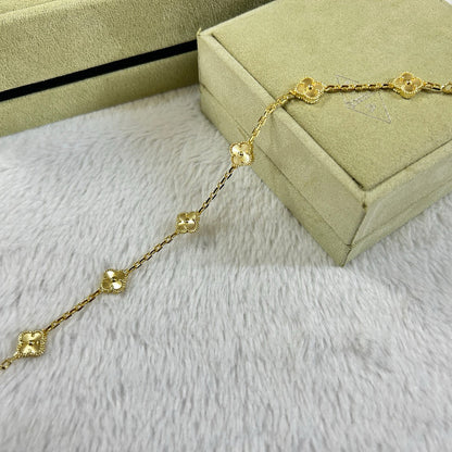 [AURORA]CLOVER 6 MOTIF DIAMOND BRACELET
