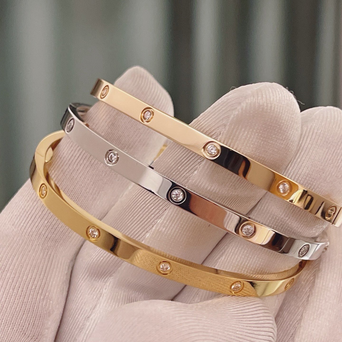[AURORA]LOVE BRACELET 3.65MM 10 DIAMONDS