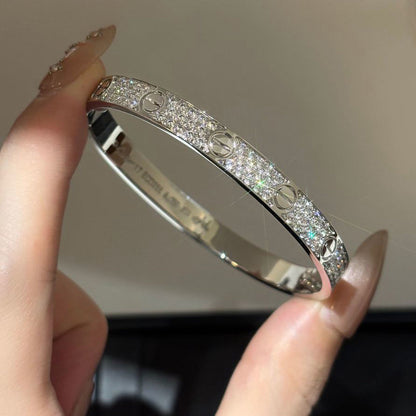 [AURORA]LOVE BRACELET 6.1MM DIAMOND-PAVED