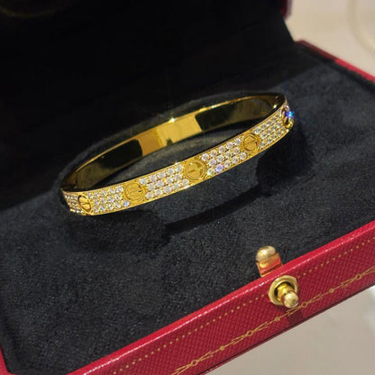 [AURORA]LOVE BRACELET 6.1MM DIAMOND-PAVED