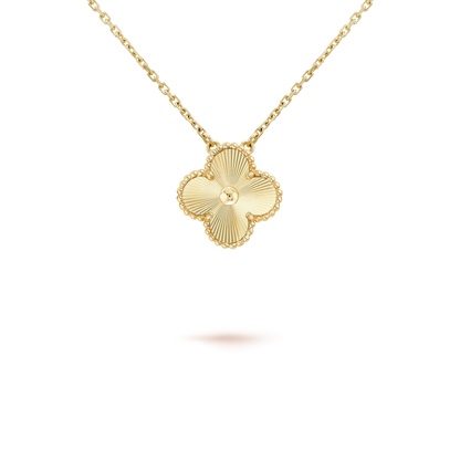 [Aurora]CLOVER 15MM LASER NECKLACE
