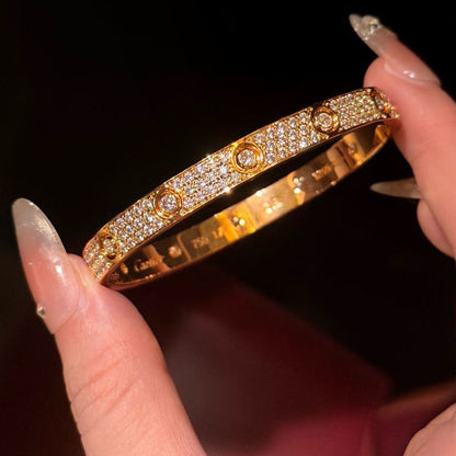 [AURORA]LOVE BRACELET 6.1MM DIAMOND-PAVED 10 BIG DIAMONDS