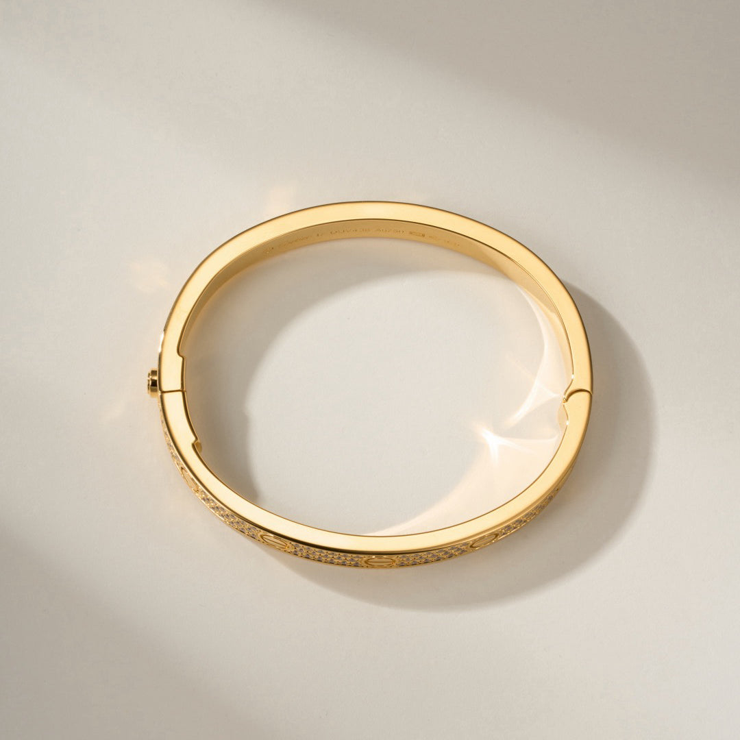 [AURORA]LOVE BRACELET 6.1MM DIAMOND-PAVED
