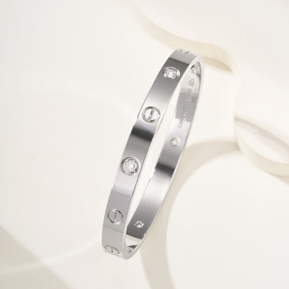 [AURORA]LOVE BRACELET 6.1MM 4 DIAMONDS