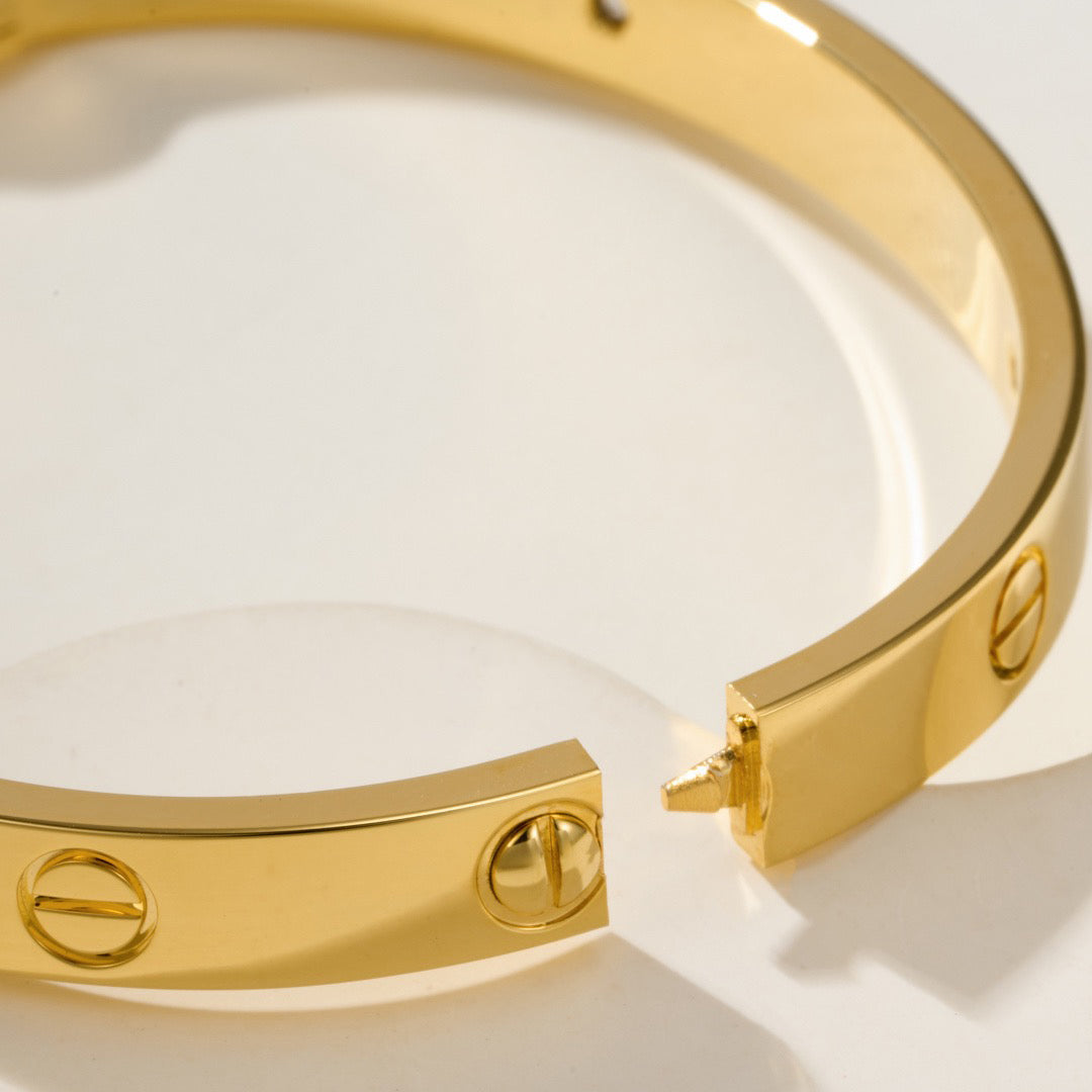 [AURORA]LOVE BRACELET 6.1MM 4 DIAMONDS