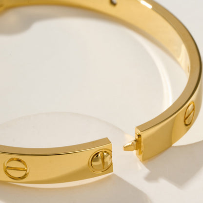 [AURORA]LOVE BRACELET 6.1MM 4 DIAMONDS