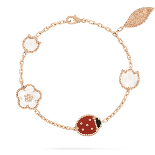 [basloveJW]Armband mit Glücksbringer-Motiv „Frühling“