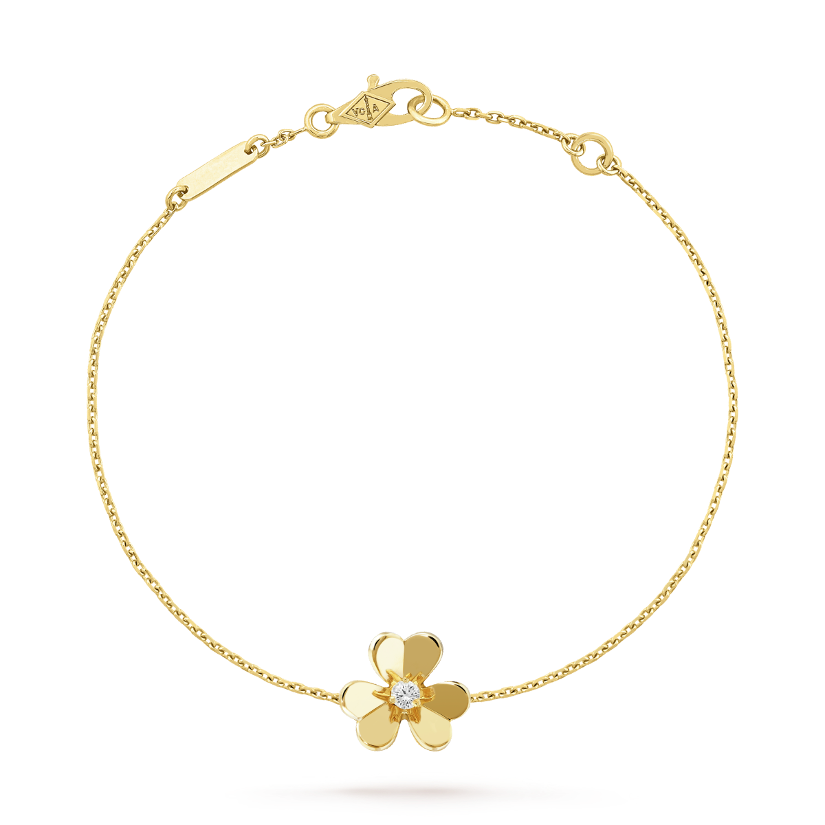 [Aurora]FRIVOLE GOLD FLOWER PINK MALACHITE BRACELET