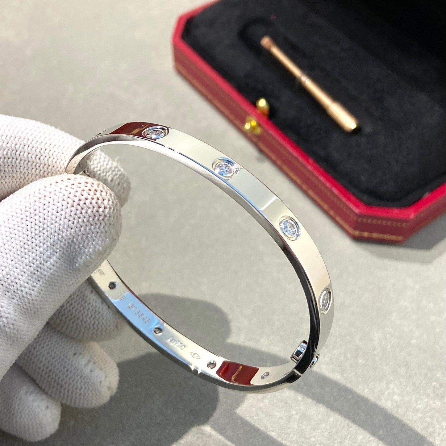 [Aurora]LOVE BRACELET 6.1MM 10 DIAMONDS
