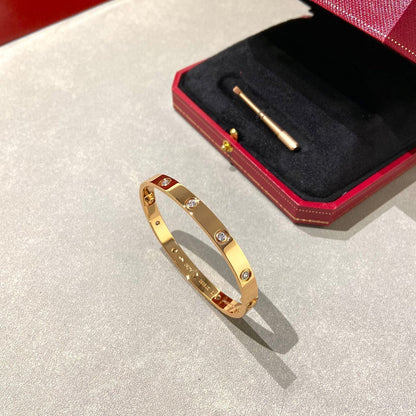 [AURORA]LOVE BRACELET 6.1MM 10 DIAMONDS