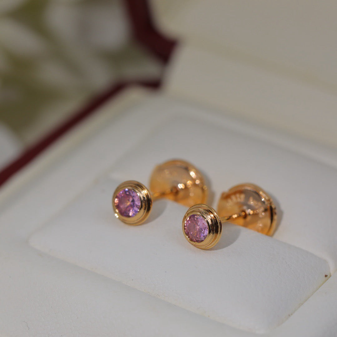 [AURORA]DAMOUR PING DIAMOND EARRINGS