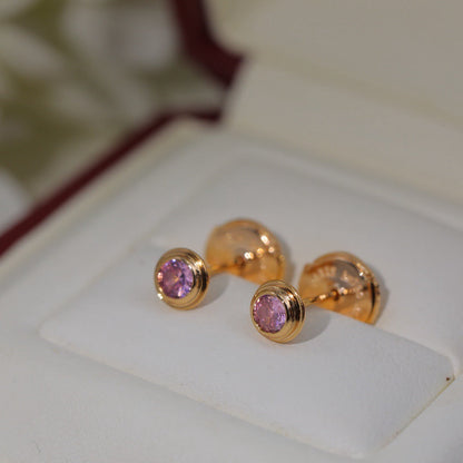 [AURORA]DAMOUR PING DIAMOND EARRINGS
