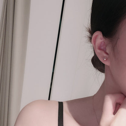 [AURORA]DAMOUR PING DIAMOND EARRINGS