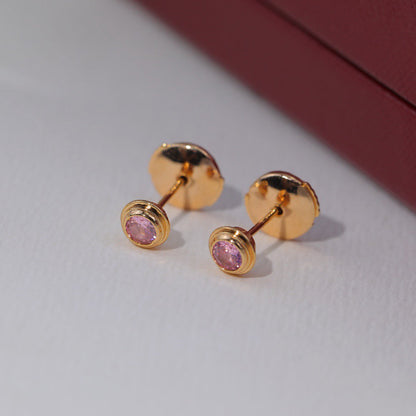 [AURORA]DAMOUR PING DIAMOND EARRINGS