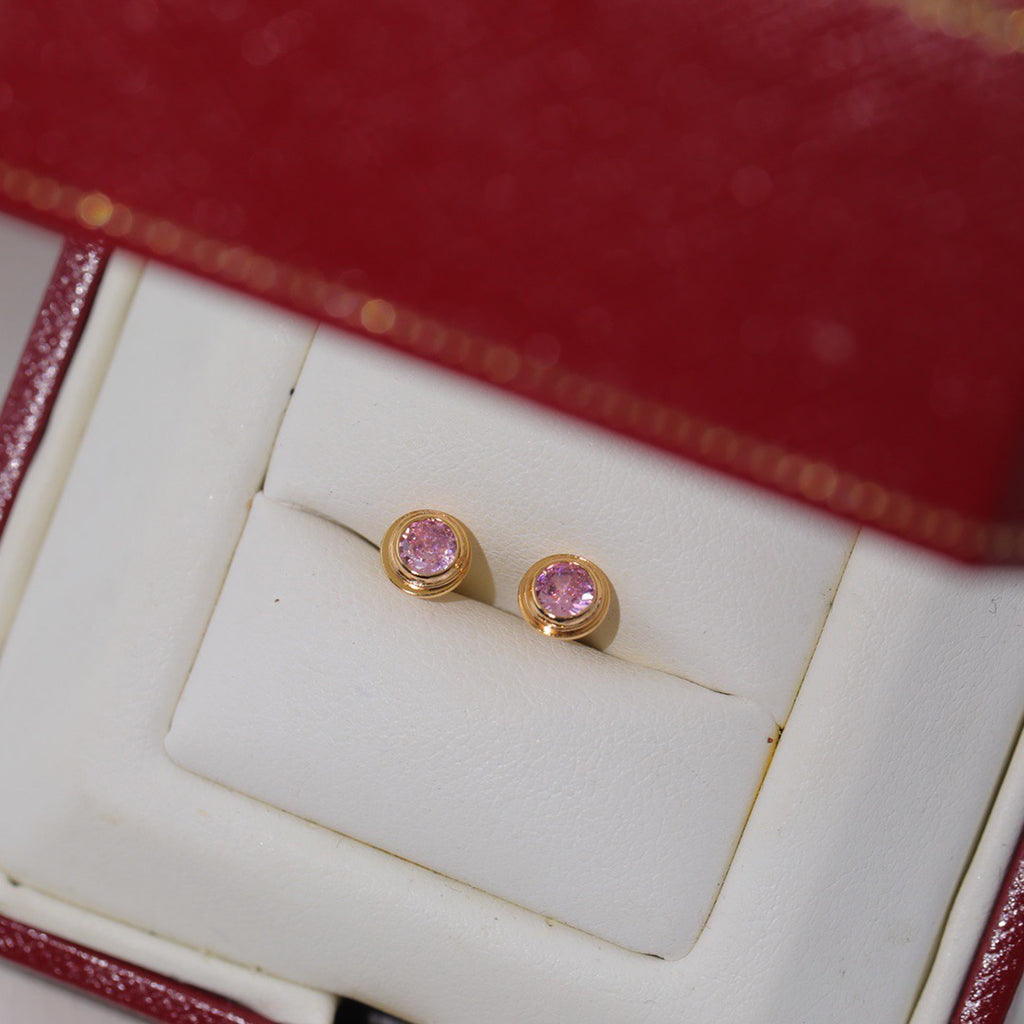 [AURORA]DAMOUR PING DIAMOND EARRINGS