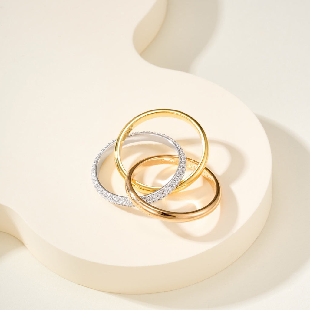 [AURORA]TRINITY 2.5MM RING COLLECTION