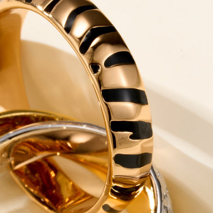 [AURORA] TRINITY  RING LEOPARD PRINT