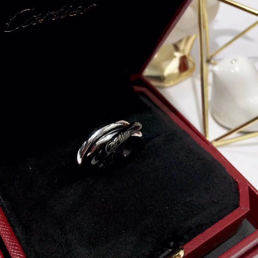 [AURORA]TRINITY 3.2MM RING BLACK CERAMIC