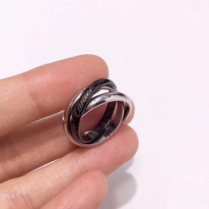 [AURORA]TRINITY 3.2MM RING BLACK CERAMIC