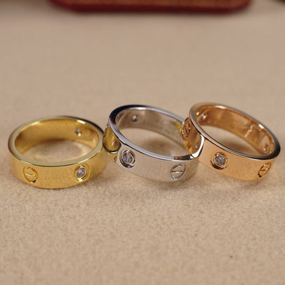 [AURORA]LOVE 5.5MM 3 DIAMOND RING