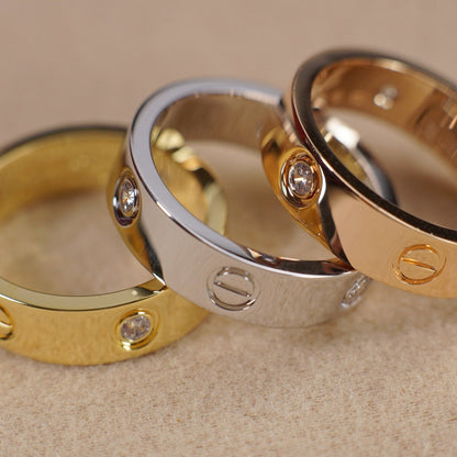 [AURORA]LOVE 5.5MM 3 DIAMOND RING