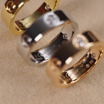 [AURORA]LOVE 5.5MM 3 DIAMOND RING