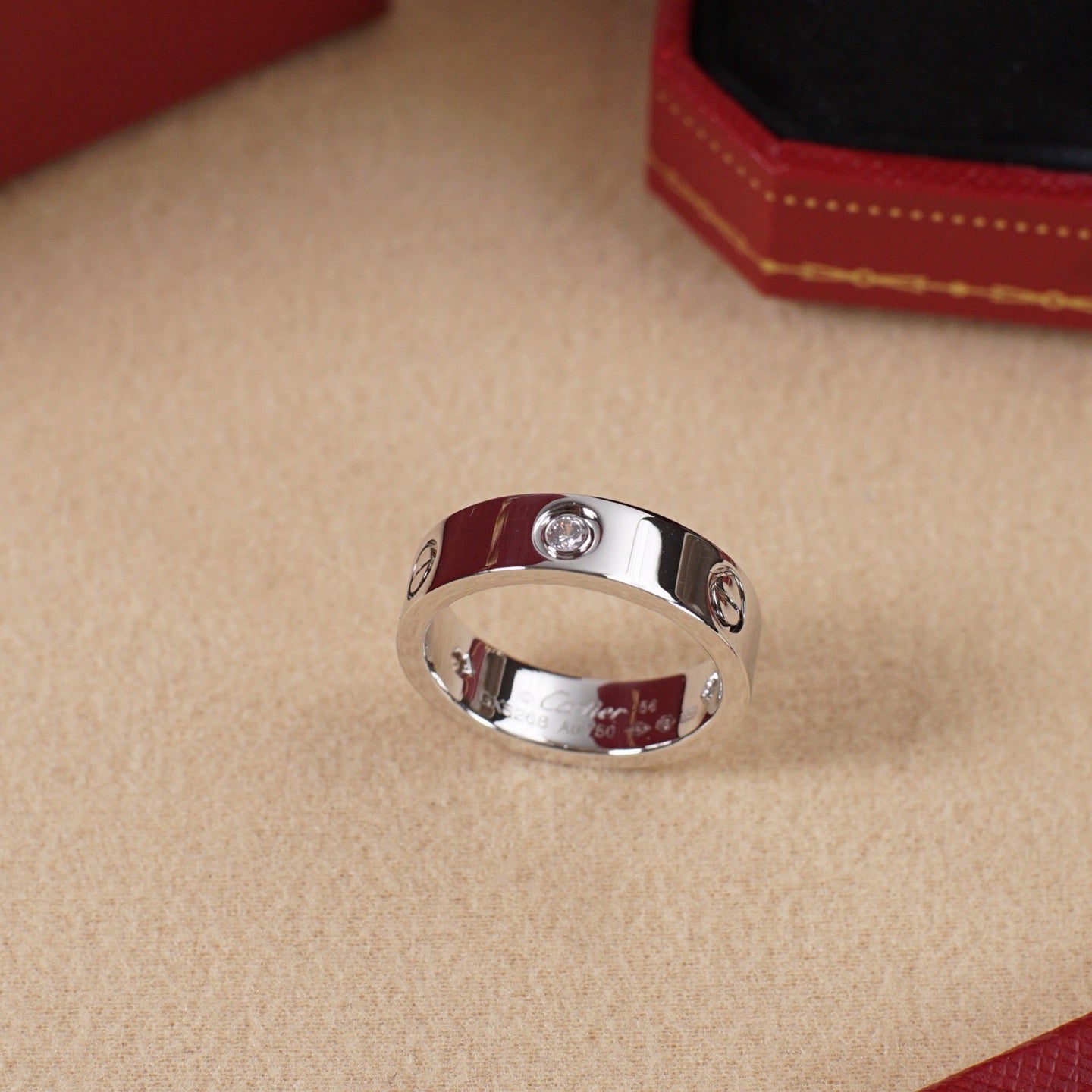 [AURORA]LOVE 5.5MM 3 DIAMOND RING