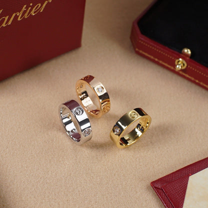 [AURORA]LOVE 5.5MM 3 DIAMOND RING