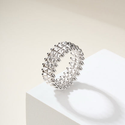 [AURORA]CLASH 9.2MM DOUBLE ROW RING
