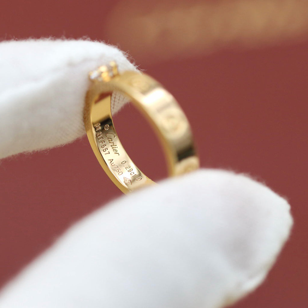 [AURORA]LOVE RING 3.6MM 1 BIG DIAMOND