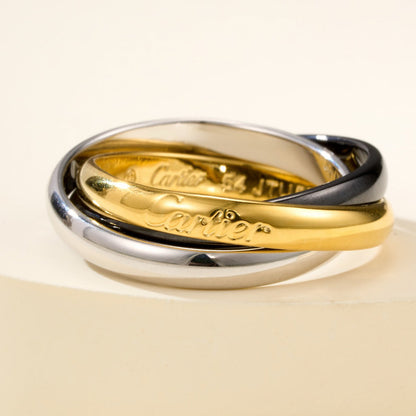 [AURORA]TRINITY 3.2MM RING BLACK CERAMIC