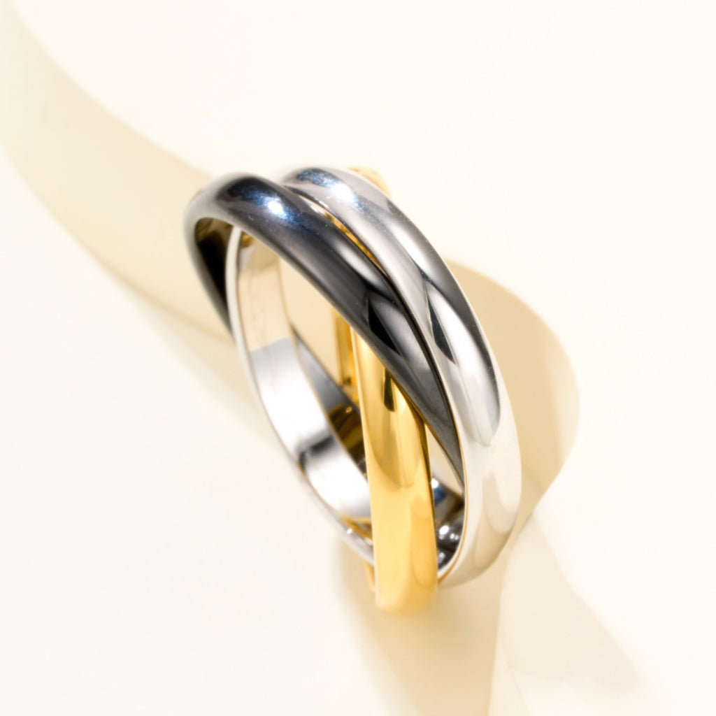 [AURORA]TRINITY 3.2MM RING BLACK CERAMIC