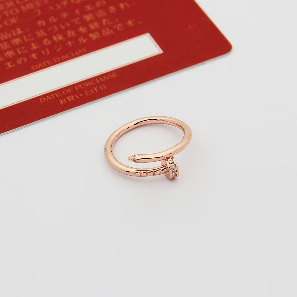 [AURORA]JUSTE 1.8MM HALF DIAMOND RING