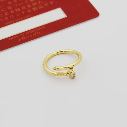 [AURORA]JUSTE 1.8MM HALF DIAMOND RING