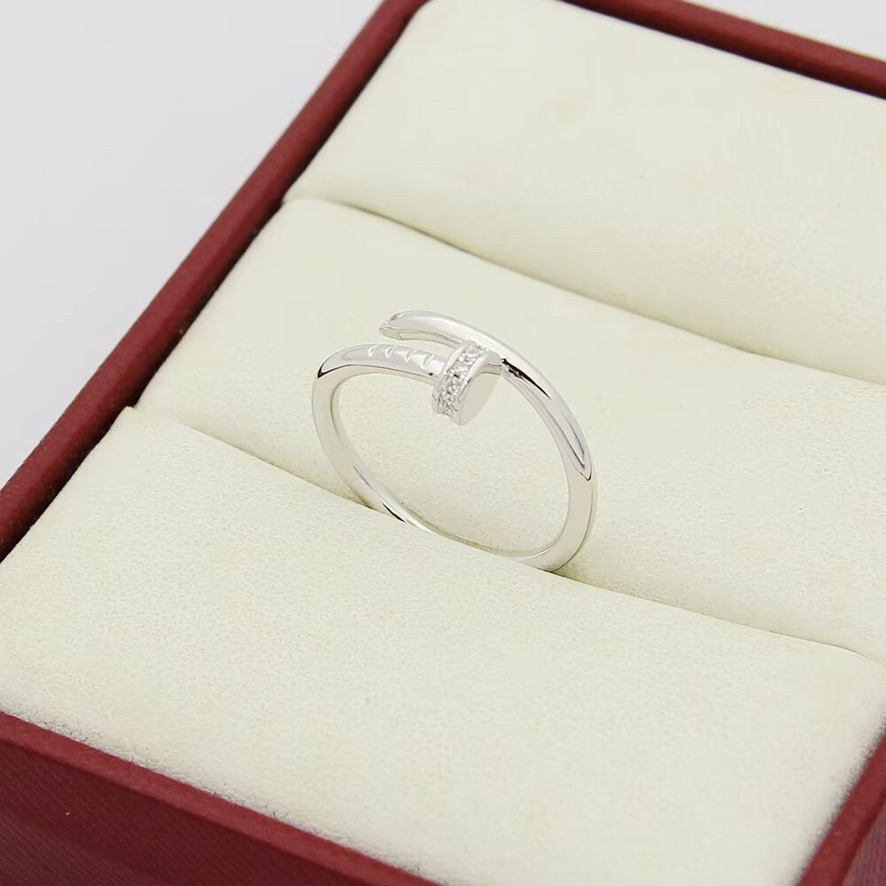 [AURORA]JUSTE 1.8MM HALF DIAMOND RING