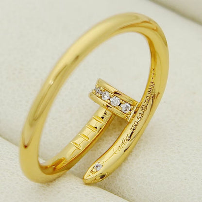 [AURORA]JUSTE 1.8MM HALF DIAMOND RING