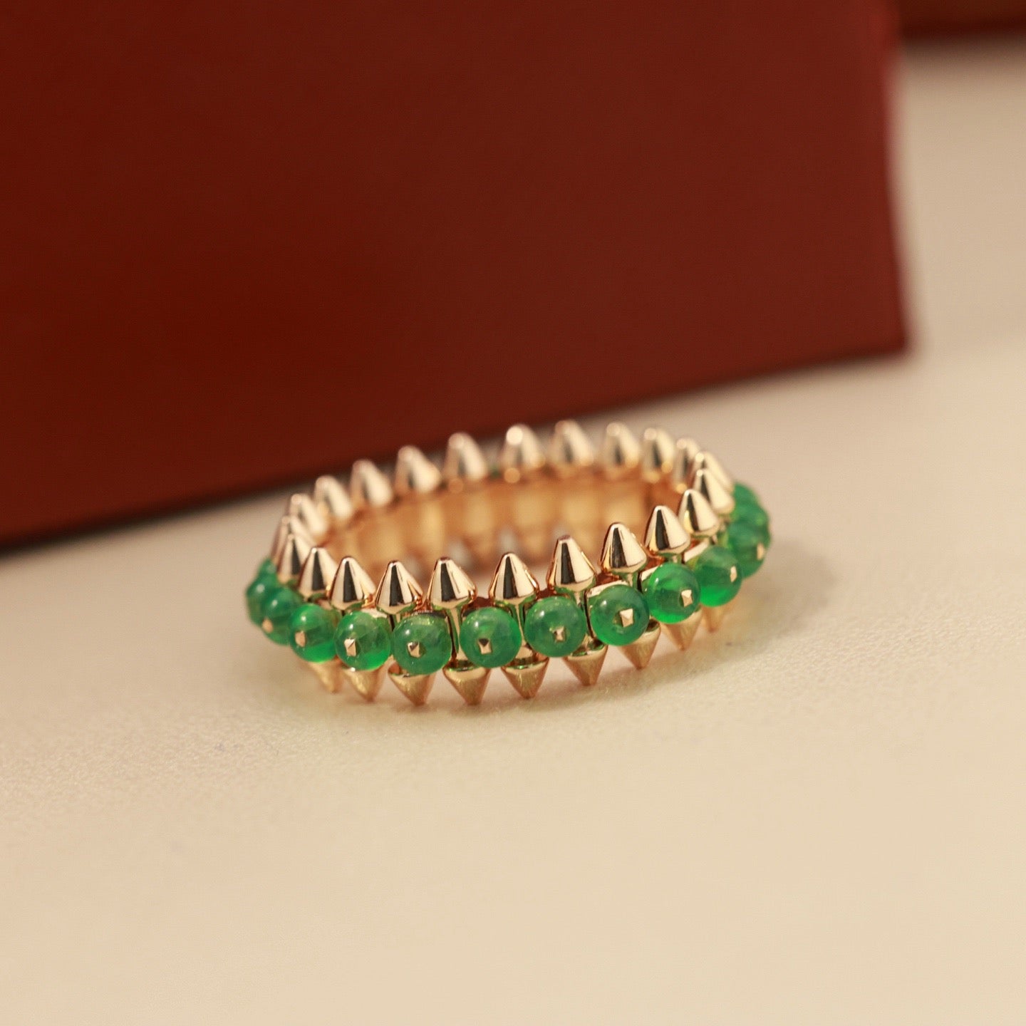 [AURORA]CLASH 7.9MM AGATE CHALCEDONY RING