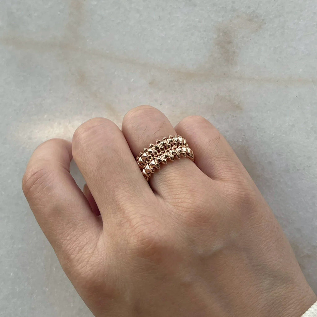 [AURORA]CLASH 9.2MM DOUBLE ROW RING