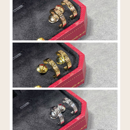 [AURORA]LOVE EARRINGS 2.65 MM NO DIAMOND SMALL