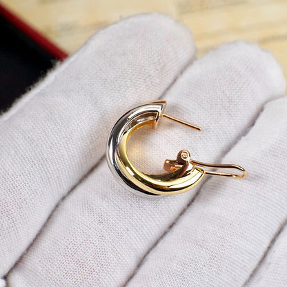 [AURORA]TRINITY ON DIAMOND CLASSIC EARRINGS