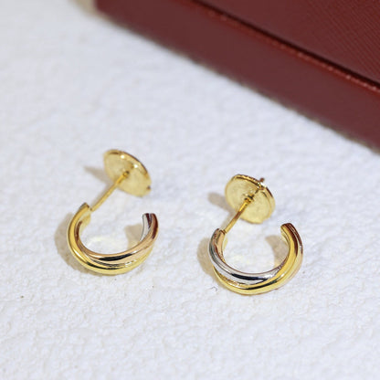 [AURORA]TRINITY ON DIAMOND MINI EARRINGS