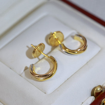 [AURORA]TRINITY ON DIAMOND MINI EARRINGS
