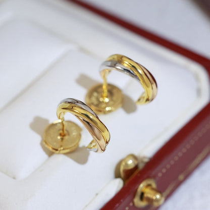 [AURORA]TRINITY ON DIAMOND MINI EARRINGS