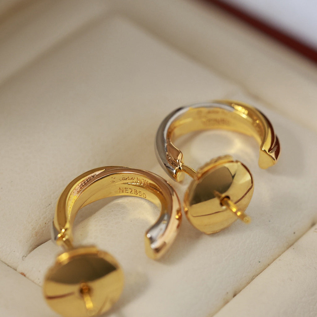 [AURORA]TRINITY ON DIAMOND MINI EARRINGS