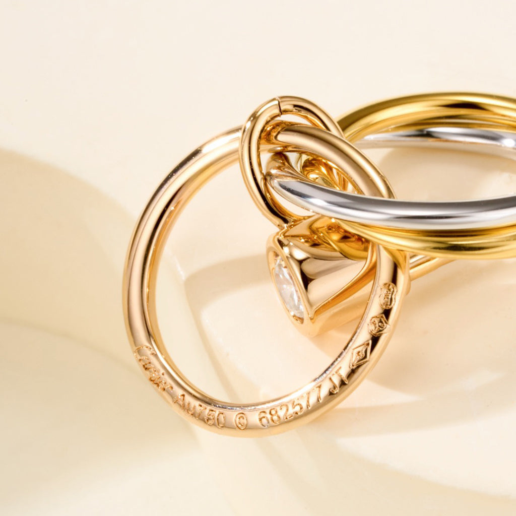 [AURORA]TRINITY ON DIAMOND  EARRINGS