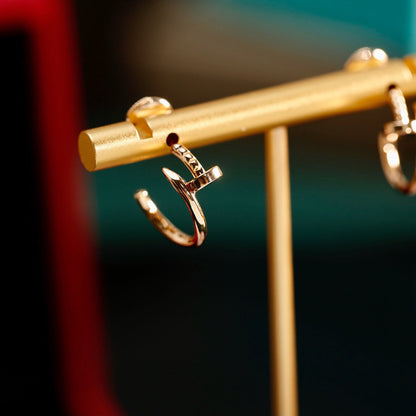 [AURORA]JUSTE NO DIAMOND SMALL EARRINGS